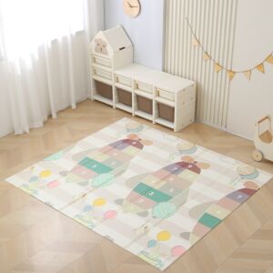 Pepita składana dwustronna mata do zabawy 180x200cm - Małe latające i latające pole