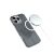 Telefontok iPhone 16 - Glitter fekete csillámos magsafe kompatibilis szilikon hátlap tok 126468774