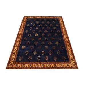 Gesamtansicht des Bakero Kashkuli blauen Teppichs, 170x231 cm - Innenarchitektur