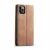 Spacecase világosbarna iPhone 11 Pro pénztárca tok, oldalnézet