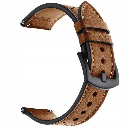 Spacecase Elegance 22mm barna bőr óraszíj fekete csattal - Spacecase