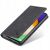 Spacecase Fekete Pénztárca Tok Samsung Galaxy A53 5G-hez részlegesen nyitott flip fedéllel