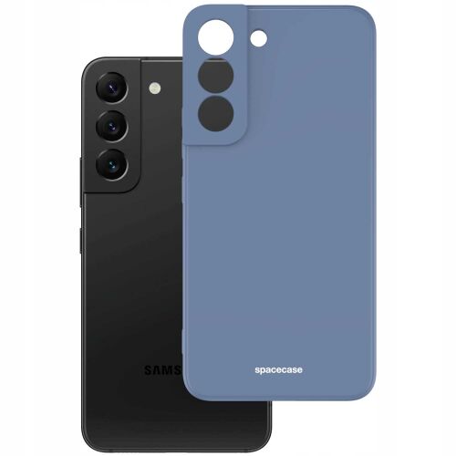 Spacecase kék szilikon tok Samsung Galaxy S22-hez a telefon mellett - Telefontok