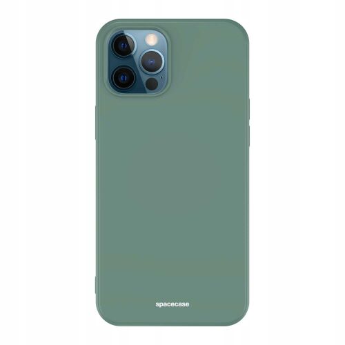 Spacecase Sötétzöld Szilikon Tok iPhone 12 Pro Max-hoz - Spacecase