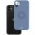 Spacecase kék szilikon gyűrűs tok iPhone 11-en