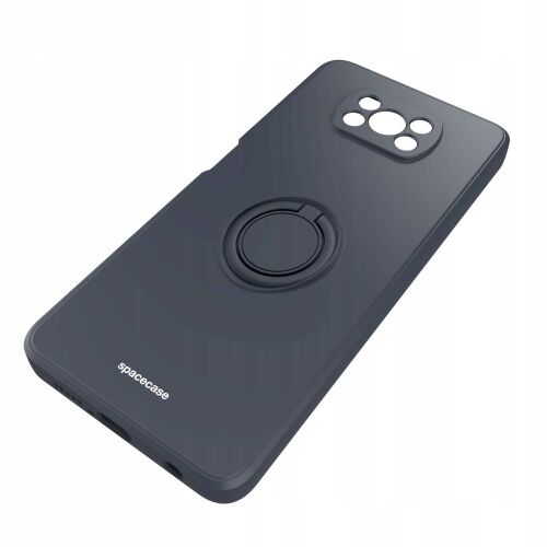 Spacecase Case Szilikon Gyűrű Poco X3 Pro Nfc Fekete