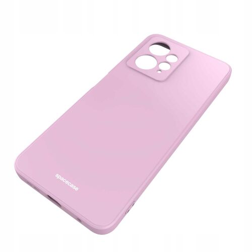 Spacecase lila szilikon tok Xiaomi Redmi Note 12 4G telefonhoz, ferde nézet - Spacecase