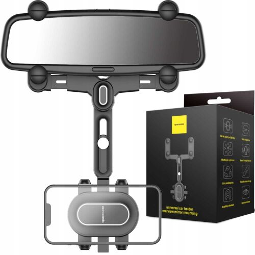 Autótartó Tükör Telefonhoz Sc19 Tükör Fekete Tükörhez 126550344