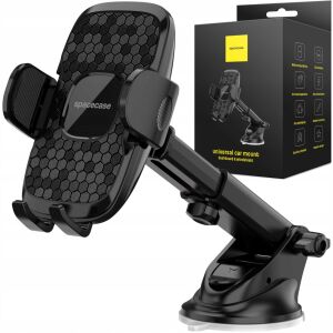 Spacecase SC13 Ghost autós telefontartó műszerfalra és szélvédőre, fekete, csomagolással - Autós pohártartó