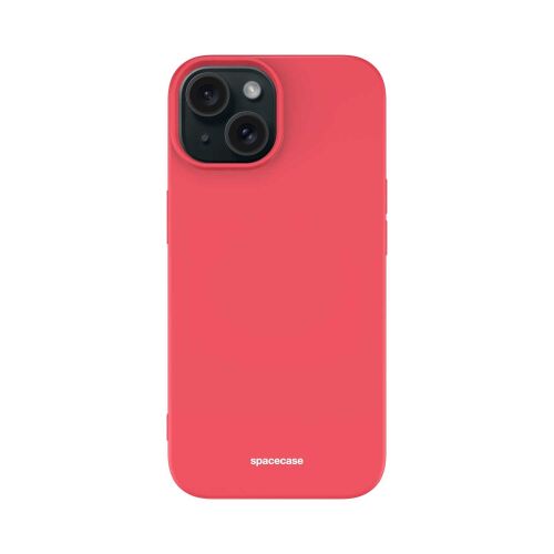 Spacecase piros szilikon iPhone 15 tok - hátsó nézet - Spacecase