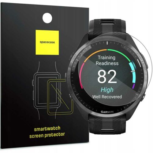 Spacecase 2.5D Edzett Üveg Képernyővédő Garmin Forerunner 965 Okosórához - Okosóra kijelzővédő fólia