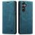 Spacecase kék pénztárca tok Samsung Galaxy S24-hez, oldalnézet
