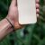 Spacecase Csontszínű Szilikon Tok Samsung Galaxy A25 5G-hez kézben