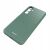 Spacecase sötétzöld szilikon telefontok Samsung Galaxy M35 5G telefonhoz, ferde nézet