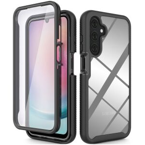 Čierny obal Tech-Protect Defense360 pre Samsung Galaxy A25 5G s ochranou obrazovky - Tech-Protect