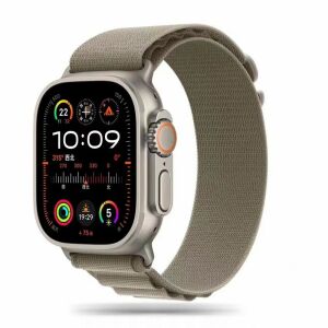 Tech-Protect Nylon Pro Curea Apple Watch Titan Olive - Tech-Protect