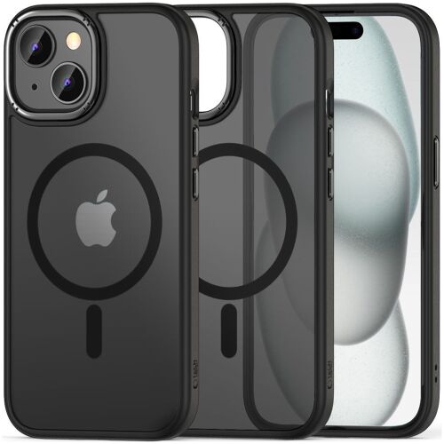 Tech-Protect Magmat 2 Magsafe Tokhoz Iphone 15 Matte Fekete Borító