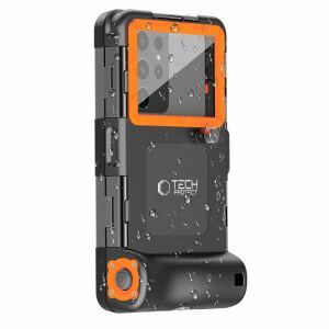 TECH-PROTECT IPX8 UNIVERSAL DIVING WATERPROOF CASE BLACK/ORANGE 140634345 - Tech-Protect Kontakty telefoniczne