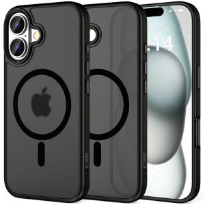 Husă Tech-Protect Magmat Negru Mat pentru iPhone 16 Plus cu Magsafe - Tech-Protect