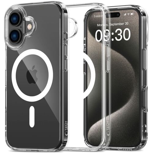 Tech-Protect Flexair Hibrid Tok For Magsafe For Iphone 16 Plus Clear