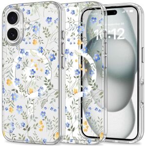 Husă Tech-Protect Magmood pentru iPhone 16 cu design floral de primăvară, compatibilă MagSafe - Tech-Protect Huse telefon