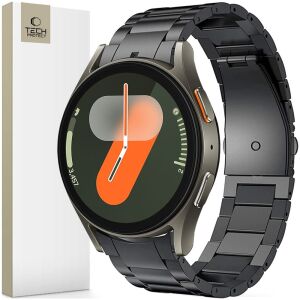 Tech-Protect Brățară Neagră din Oțel Inoxidabil pentru Samsung Galaxy Watch 4/5/6/7/FE cu ambalaj - Tech-Protect