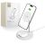 Tech-Protect Qi15W-A39 2 az 1-ben Mágneses Vezeték Nélküli Töltő Magsafe-hez, Fehér, iPhone és AirPods töltéssel