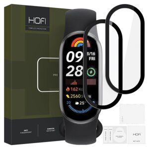 Hofi Hybrid Pro+ folia ochronna na ekran 2-pak dla Xiaomi Smart Band 9, pełna ochrona - Pasek do inteligentnego zegarka