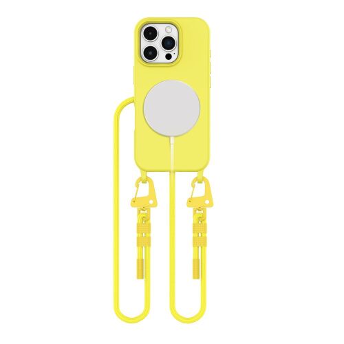 Tech-Protect Magneclace Kanárisárga iPhone 16 Pro Max tok MagSafe és nyakpánttal - Tech-Protect