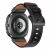 Samsung Galaxy Watch Ultra hátulnézet Tech-Protect Delta Pro fekete bőr szíjjal