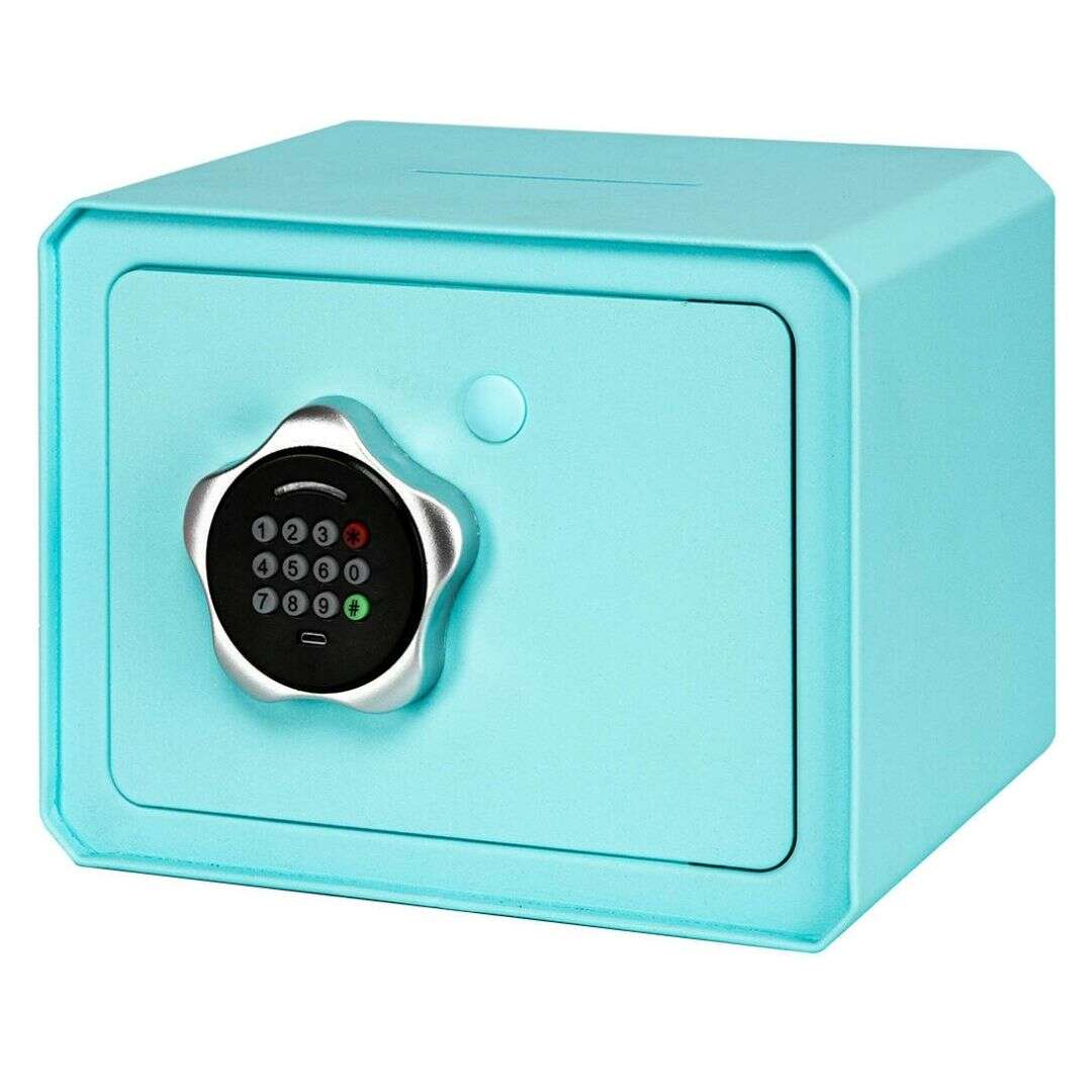 SmileHome by Pepita mini kulcsos elektronikus Széf 24x18x16cm #kék