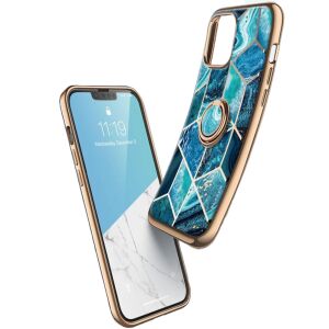 Husă Supcase Iblsn Cosmo Snap Ocean Blue pentru iPhone 13 Pro cu suport inel - Supcase Huse telefon