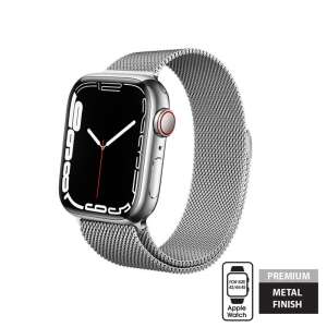 Crong Milano Acél Szíj Apple Watch 42/44/45mm-hez
