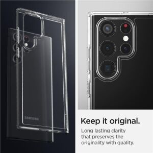 Etui Spigen Ultra Hybrid pre Samsung Galaxy S22 Ultra Crystal Clear 126591330 - Spigen