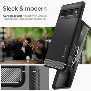 Spigen RUGGED ARMOR GOOGLE PIXEL 7 PRO MATTSCHWARZ 126594030 - Spigen