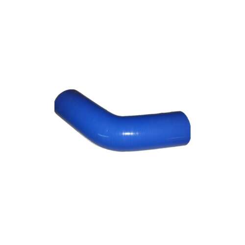 Kék 45 fokos szilikon könyök, 40 mm átmérő, 150 mm hosszúság - Autós szilikoncső és szűkítő