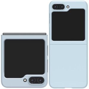 Spigen Airskin Mute Blue Hülle für Galaxy Z Flip 5, geschlossene und geöffnete Ansicht - Handyhüllen
