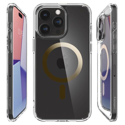 Spigen Ultra Hybrid Mag Tok Iphone 15 Pro Max-Hoz Magsafe Gold-Hoz