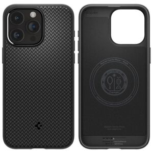 Zadný kryt odolný voči nárazom Apple iPhone 15 Pro Max - Spigen Mag Armor MagSafe - čierny 126603592 - Spigen