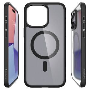 Spigen Ultra Hybrid MagSafe puzdro pre iPhone 15 Pro - Frost Black - Spigen
