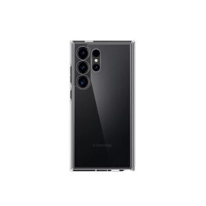 Priehľadný obal Spigen Ultra Hybrid pre Samsung Galaxy S24 Ultra na bielom pozadí - Spigen