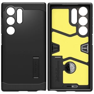 Spigen Tough Armor Čierny Obal pre Samsung Galaxy S24 Ultra - Dvojvrstvová Ochrana - Spigen