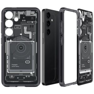 Spigen Ultra Hybrid Samsung Galaxy S24 Hülle, dunkelgrau, Teardown Design - Handyhüllen