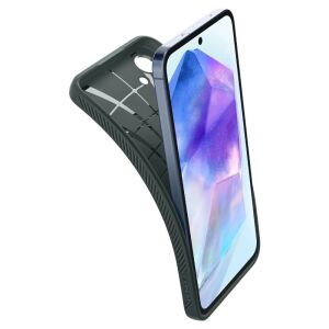 Pohľad z uhla na Spigen Liquid Air puzdro na Samsung Galaxy A55 5G - Spigen