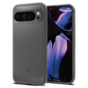 Spigen Rugged Armor Marmorgraue Hülle für Google Pixel 9 Pro XL - Spigen