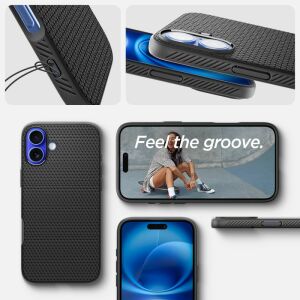 Husă Spigen Liquid Air iPhone 16 Plus - Colaj cu Caracteristici - Spigen Huse telefon