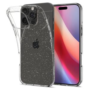 Spigen Liquid Crystal Glitter Hülle für iPhone 16 Pro - Kristallklar - Spigen