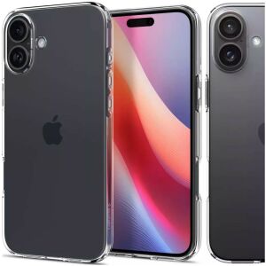 Spigen Liquid Crystal Kristálytiszta tok iPhone 16-hoz - Kollázs - Spigen