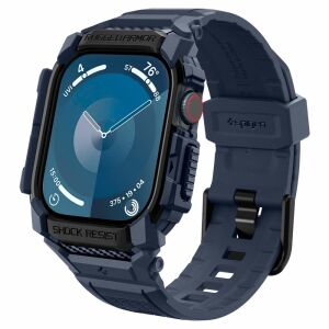 Spigen Rugged Armor Pro Apple Watch-Hoz 10 46 Mm Case Navy Blue