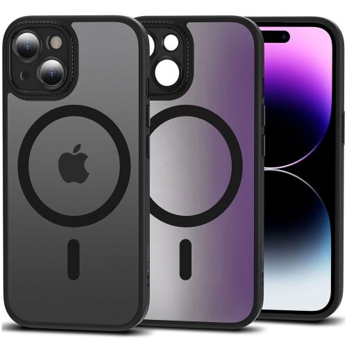 Tech-Protect Magmat Cam+ Matt Schwarze MagSafe iPhone 15 Hülle